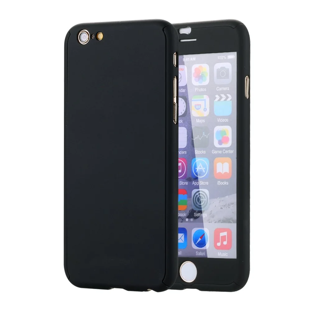 6S Plus Orj Ocalı Cam Çıtalı Siyah