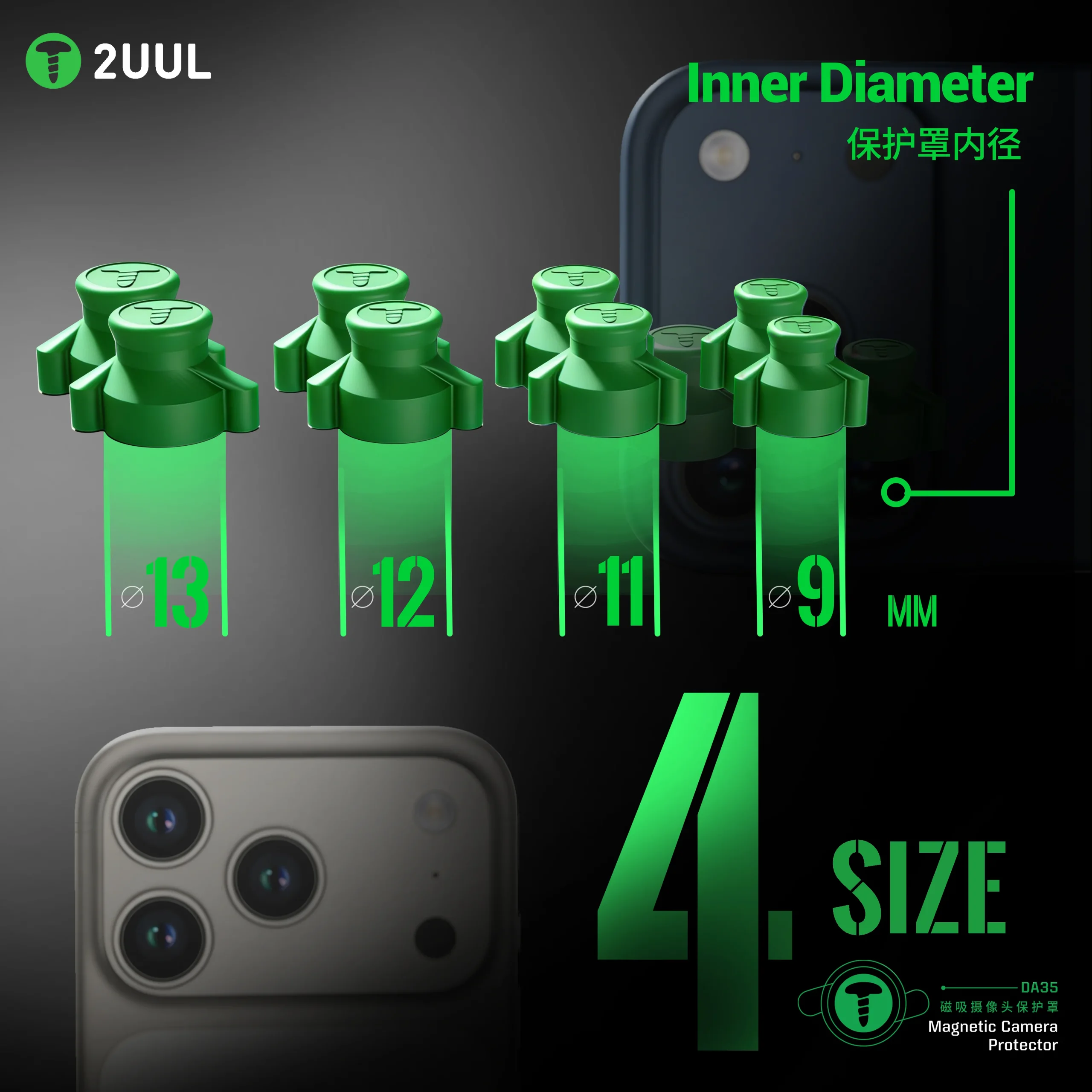 2UUL Da35 Kamera Koruyucu Kapak