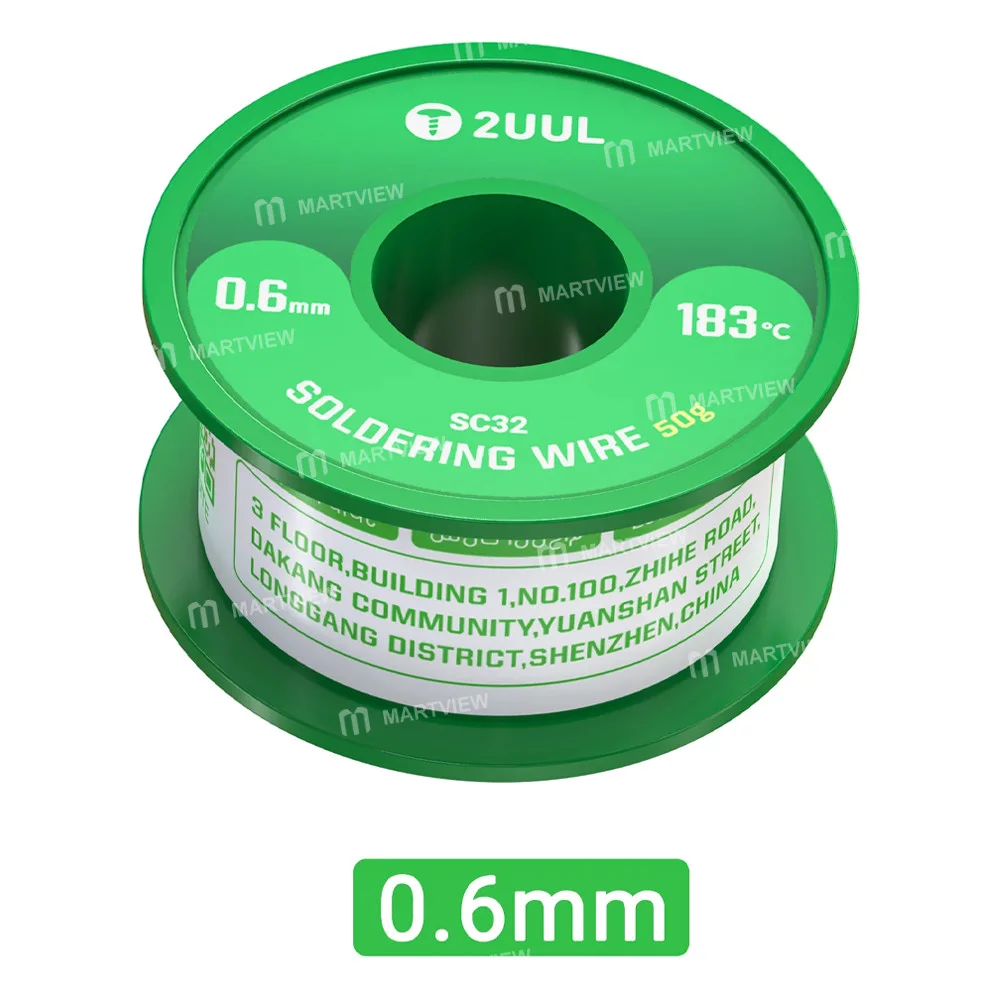 2UUL SC31 183 Derece 0.6mm 50g Lehim Teli