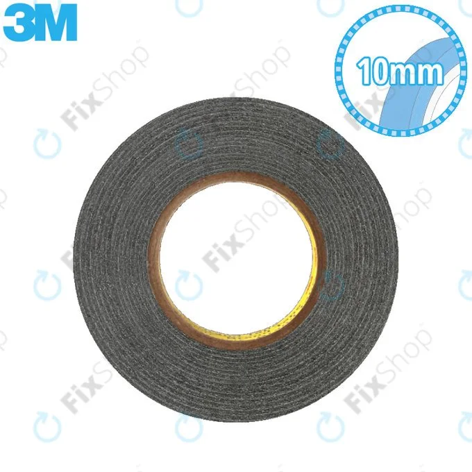 3M Siyah Çift Taraflı Bant 10Mm