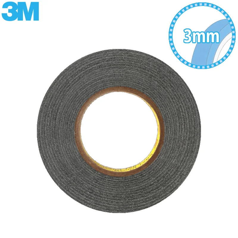 3M Siyah Çift Taraflı Bant 3Mm
