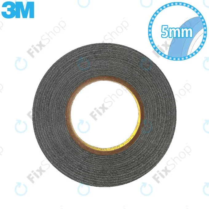 3M Siyah Çift Taraflı Bant 5Mm