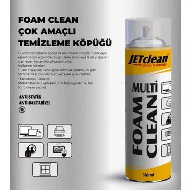 Jetclean Multi Foam Clean (Temizleme Köpüğü) 300Ml