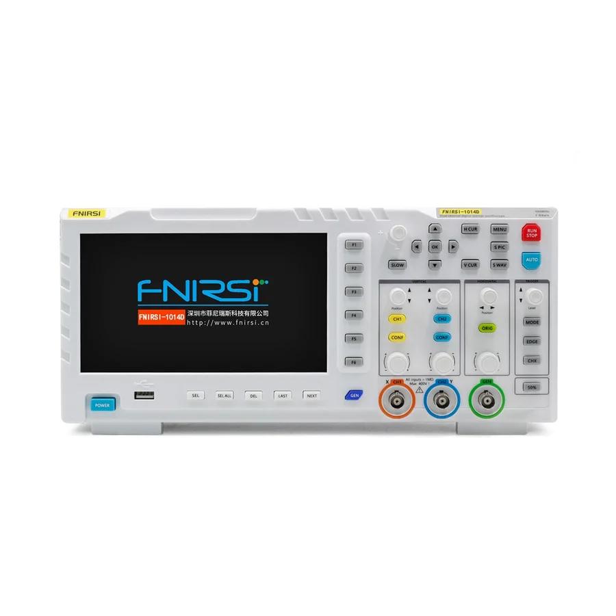 Fnirsi 1014D S Dijital Osiloskop 100MHz 2CH, Sinyal Jeneratörü 10MHz