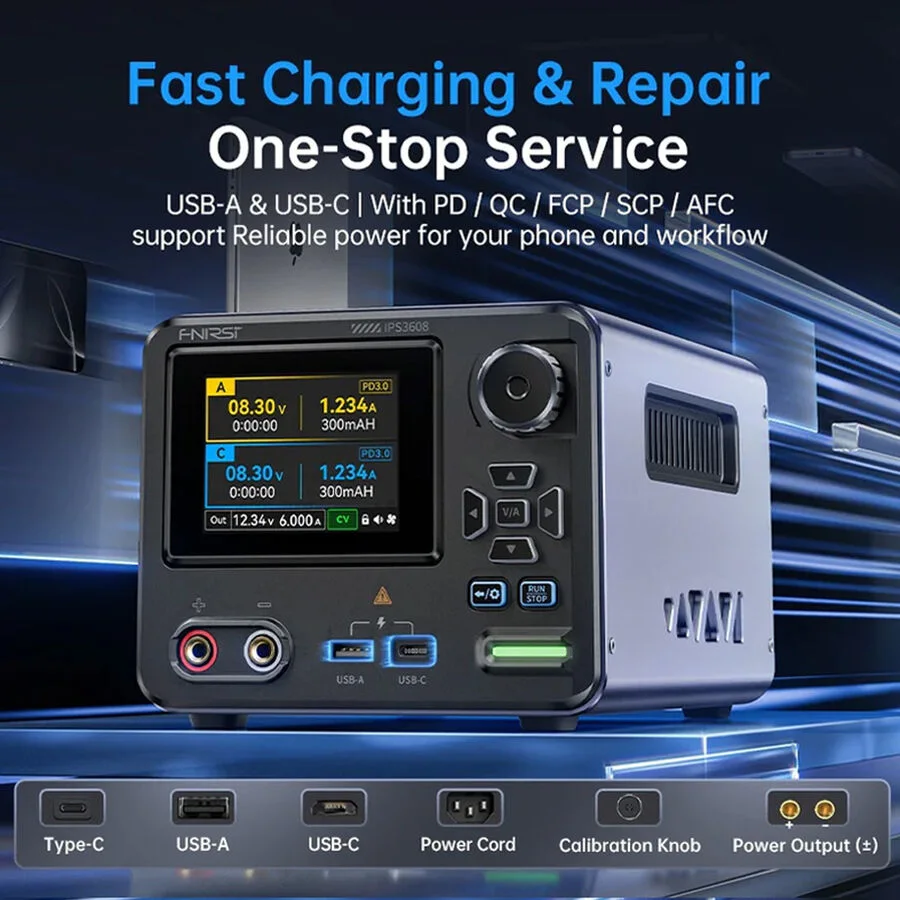 Fnirsi IPS3608 AC-DC Akıllı Dijital Kontrol Güç Kaynağı