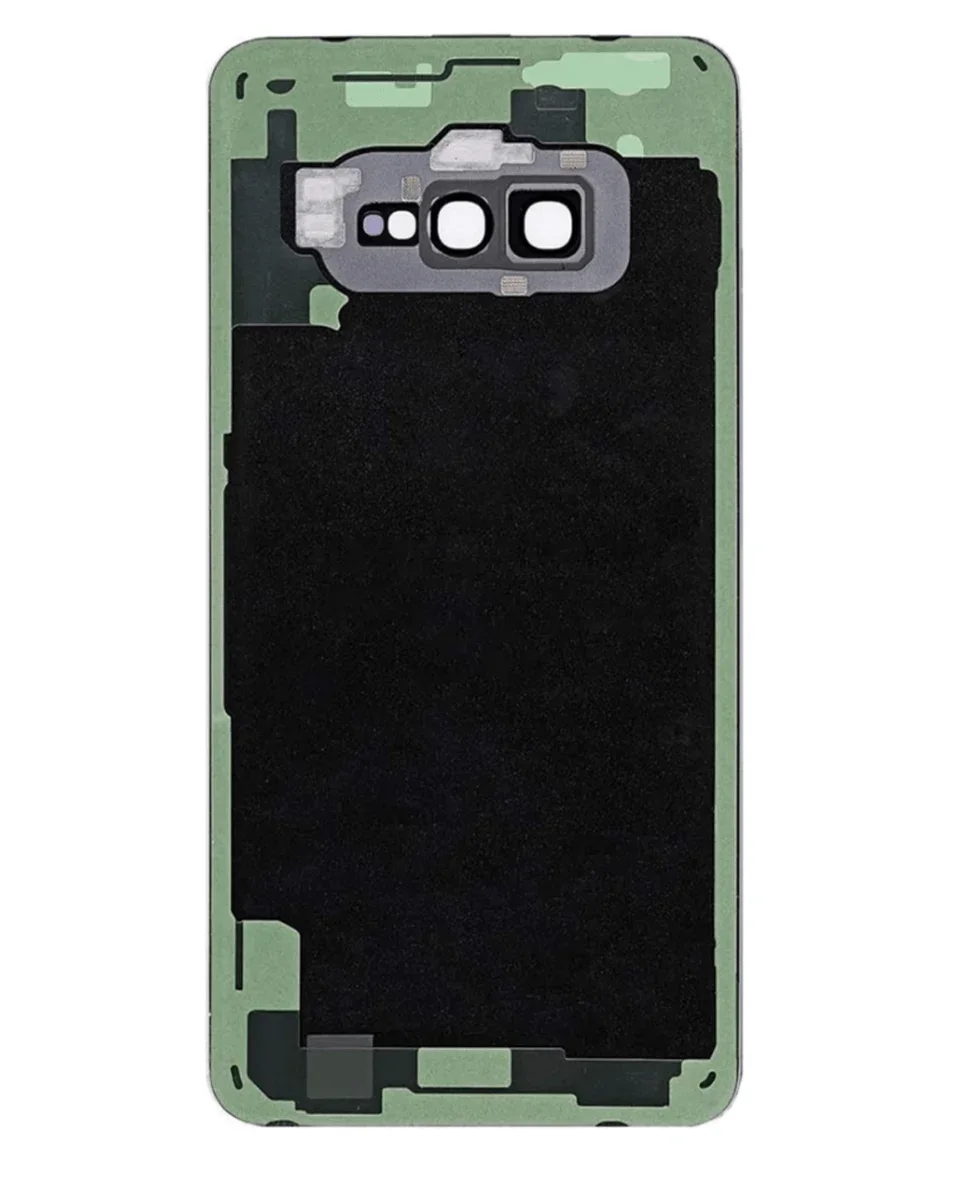 Galaxy S10 Uyumlu E LOGOLU CERAMIC BEYAZ Kamera Lensli ve Yapışkanlı Arka Kapak