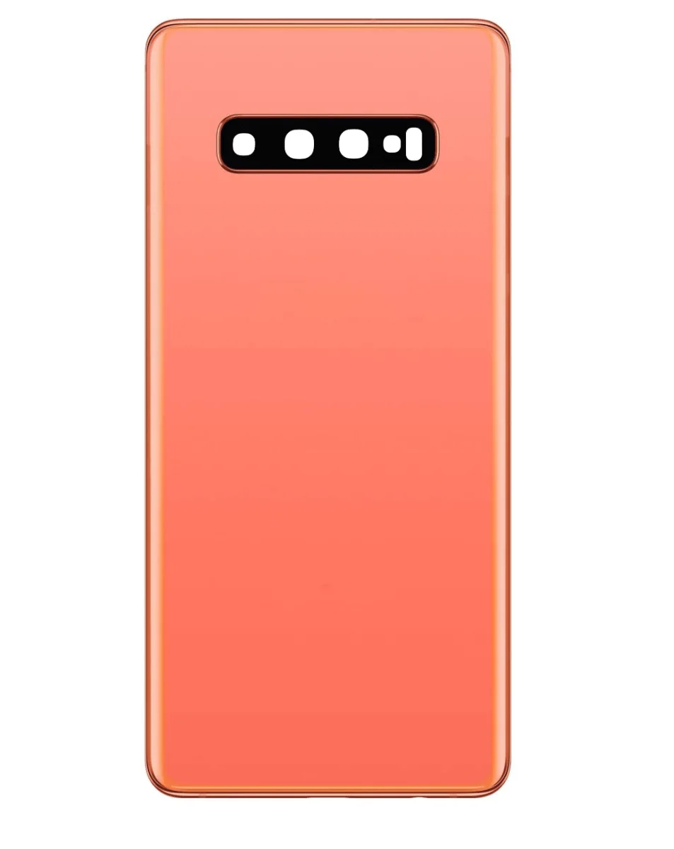 Galaxy S10 Uyumlu LOGOLU FLAMINGO PEMBE Kamera Lensli ve Yapışkanlı Arka Kapak