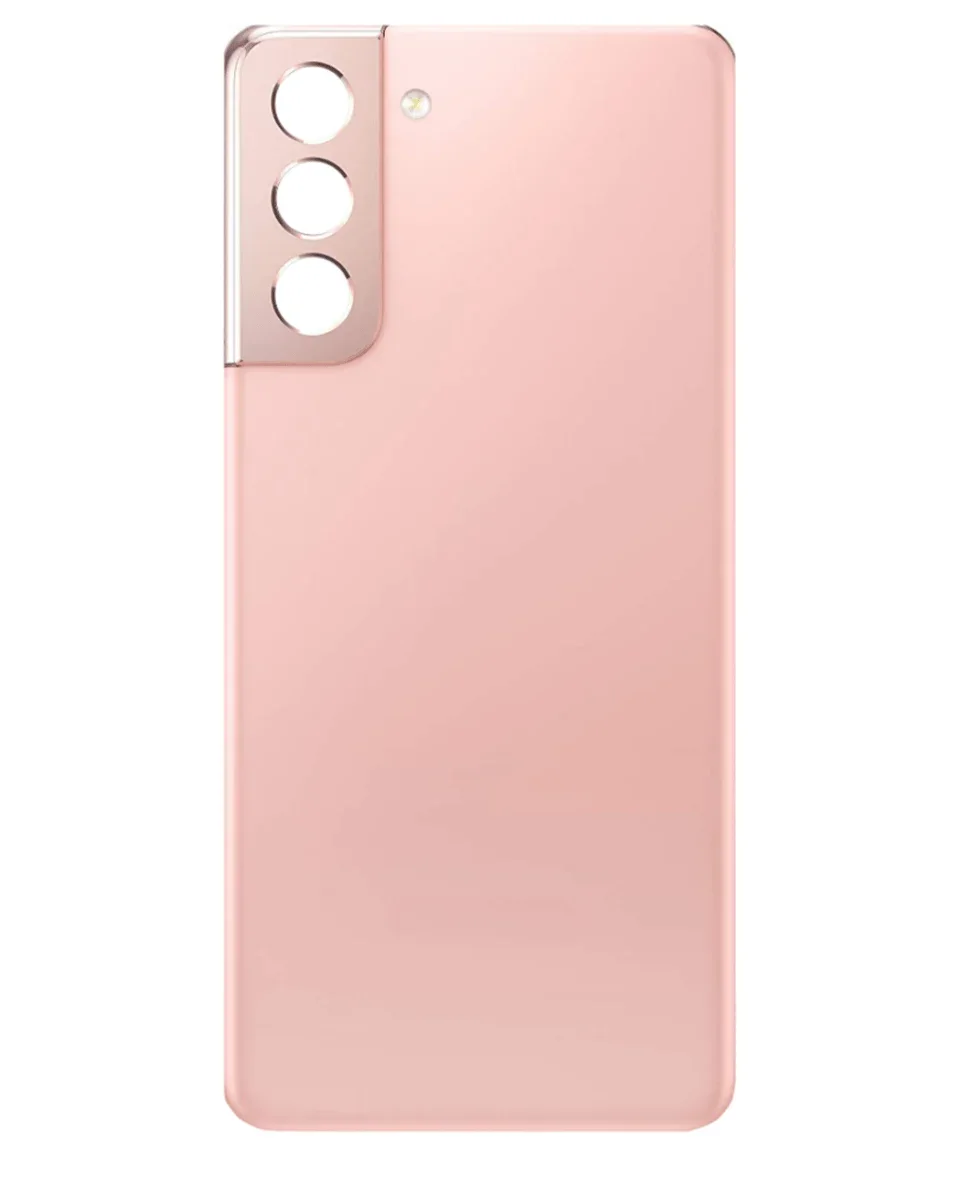 Galaxy S21 Uyumlu LOGOLU PHANTOM PEMBE Kamera Lensli ve Yapışkanlı Arka Kapak