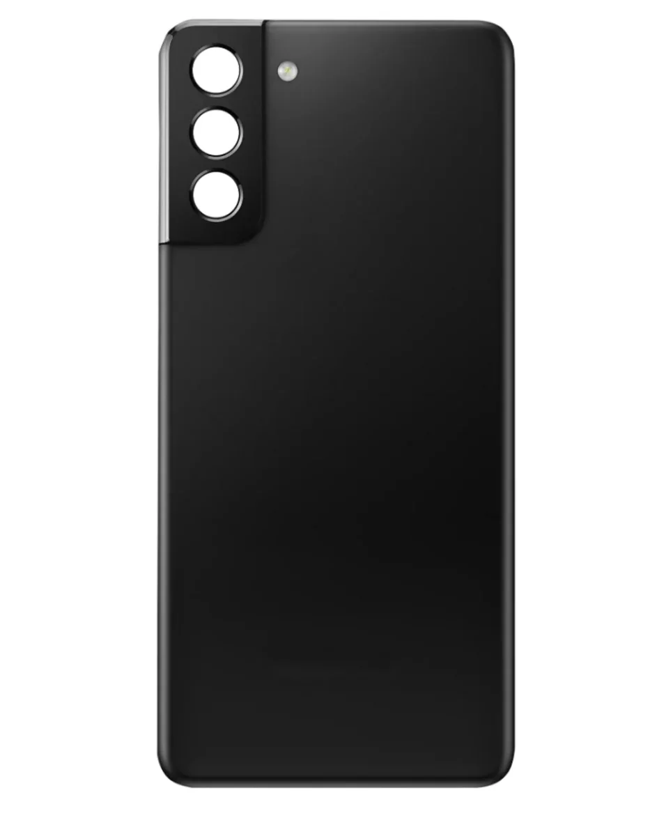 Galaxy S21 Uyumlu LOGOLU PHANTOM SİYAH Kamera Lensli ve Yapışkanlı Arka Kapak
