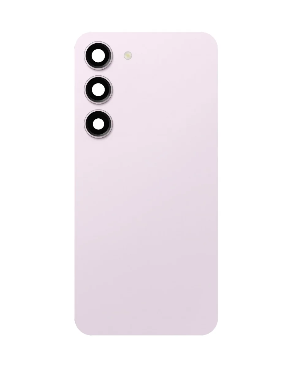 Galaxy S23 Plus Uyumlu LOGOLU LAVENDER Kamera Lensli ve Yapışkanlı Arka Kapak