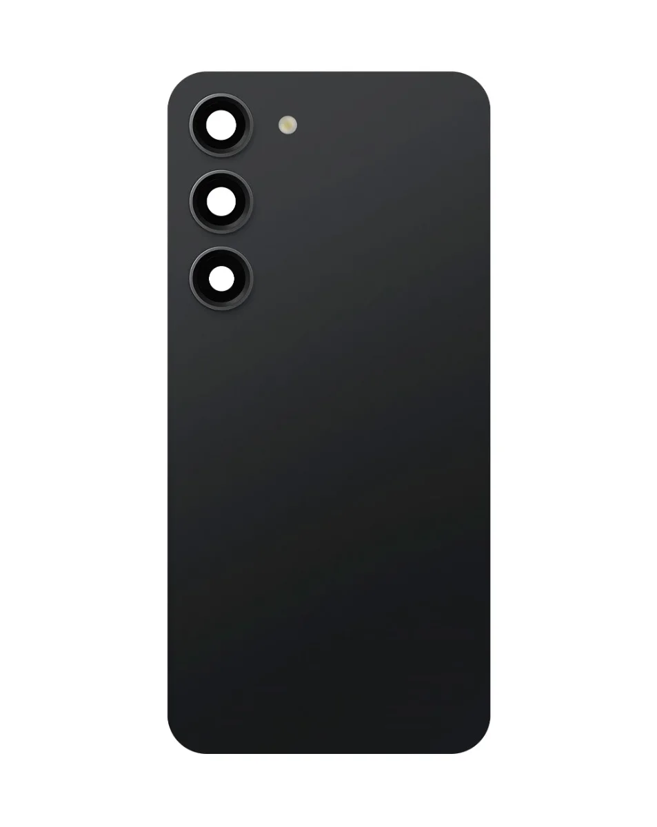 Galaxy S23 Uyumlu LOGOLU PHANTOM SİYAH Kamera Lensli ve Yapışkanlı Arka Kapak
