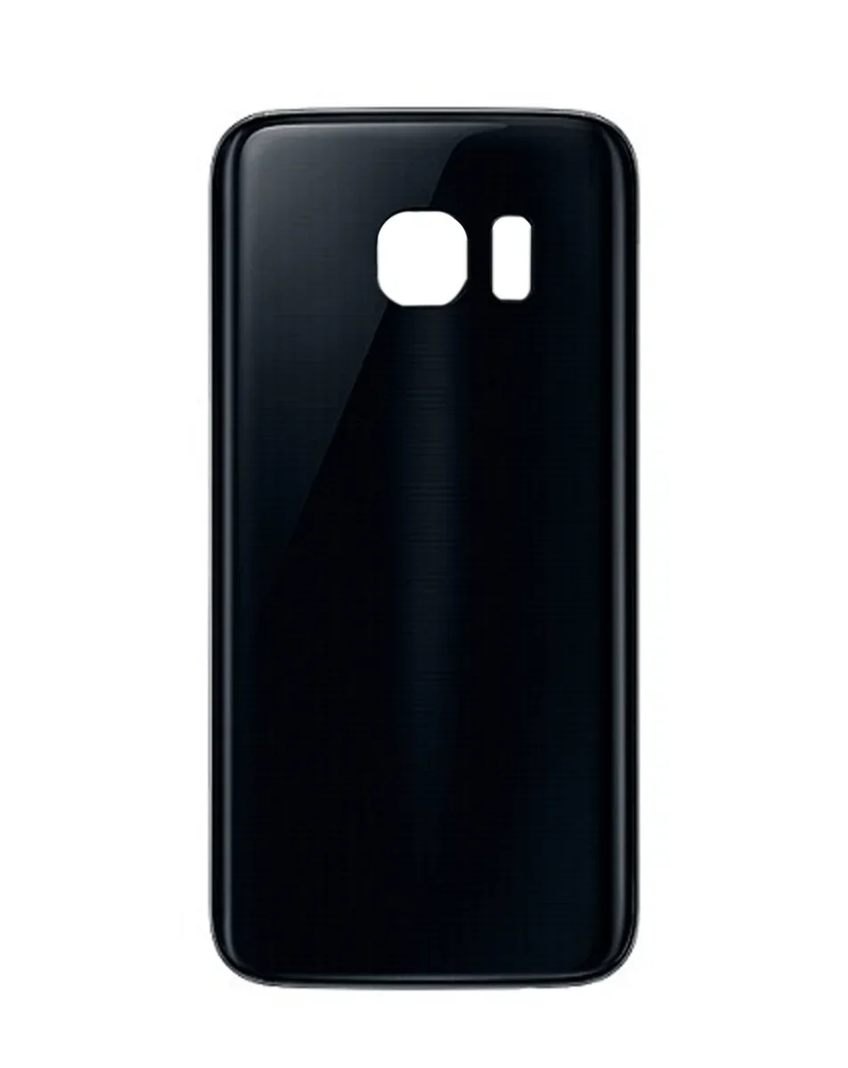 Galaxy S7 Uyumlu Edge SİYAH LOGOLU Kamera Lensli ve Yapışkanlı Arka Kapak