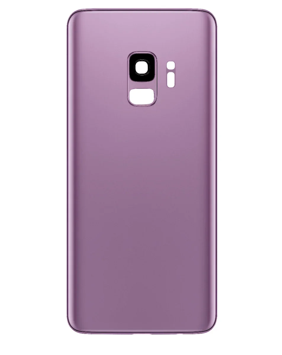 Galaxy S9 Uyumlu LOGOLU LILAC MOR Kamera Lensli ve Yapışkanlı Arka Kapak
