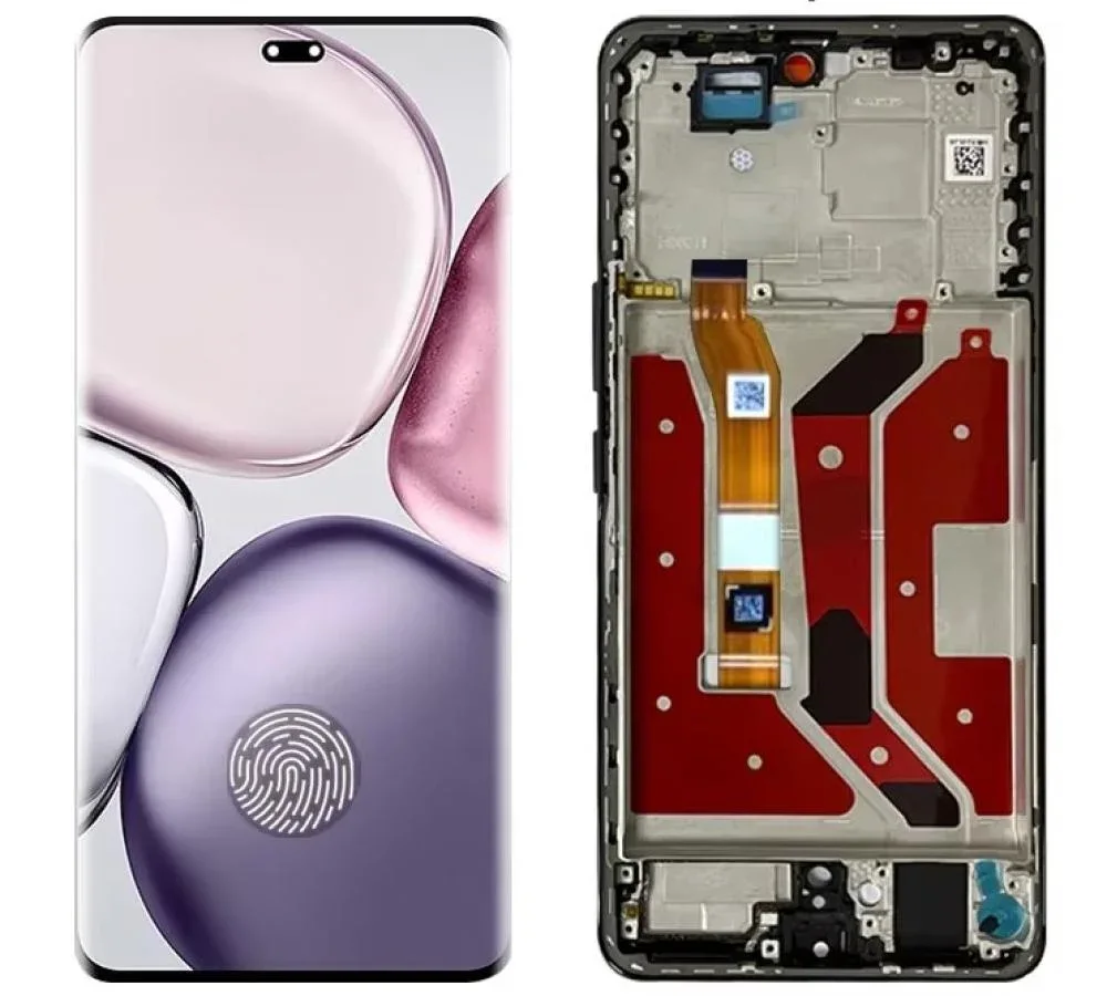 Honor X9c 5G Çıtalı Ekran Dokunmatik Silver SOFT OLED Kalite Ekran