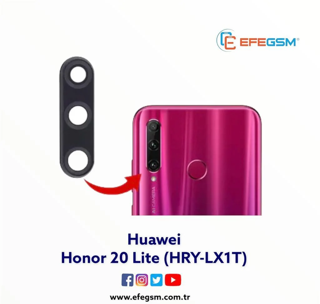Huawei Honor 20 Lite Kamera Camı