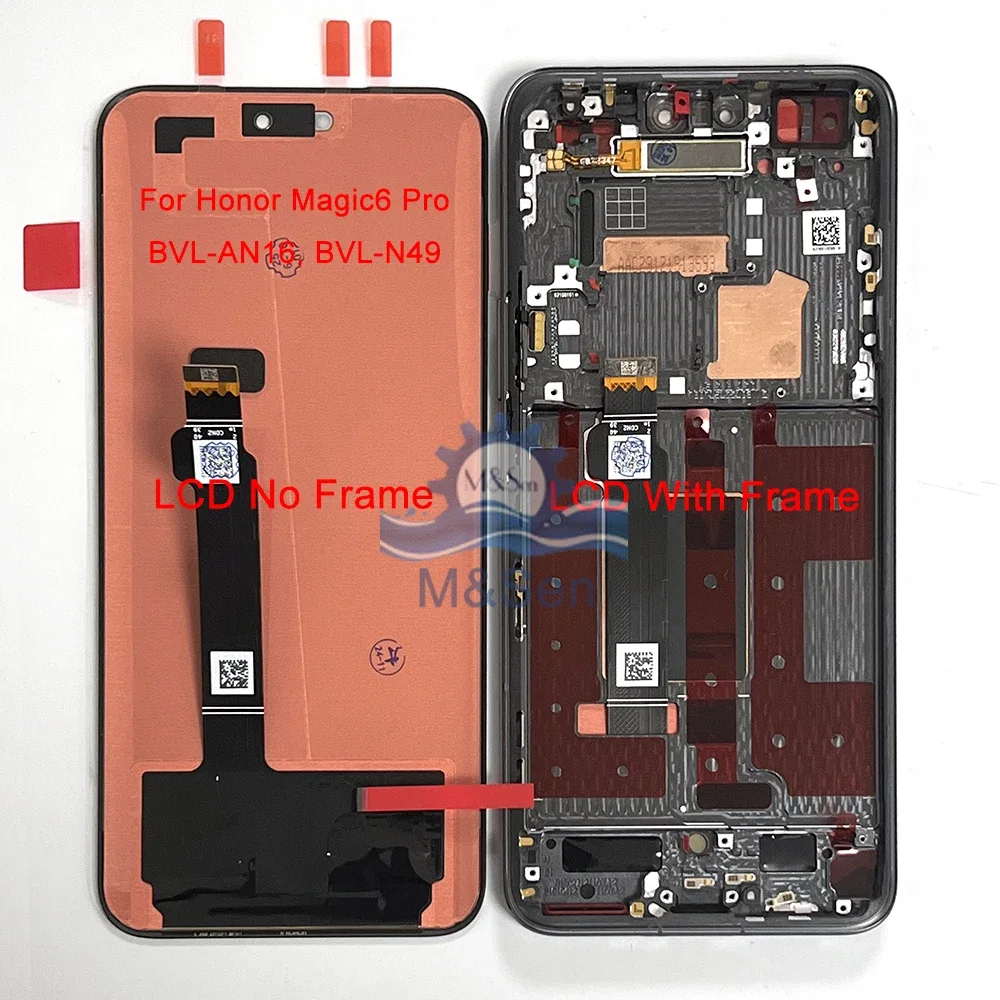 Huawei Magic 6 Pro Çıtalı Ekran Dokunmatik Siyah SOFT OLED Kalite Ekran