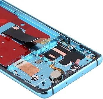Huawei P30 Pro Çıtalı Ekran Dokunmatik Mavi SOFT OLED Kalite Ekran