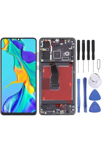 Huawei P30 Pro Çıtalı Ekran Dokunmatik SOFT OLED Kalite Ekran