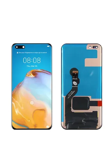 Huawei P40 Pro Çıtalı Ekran Dokunmatik Mavi SOFT OLED Kalite Ekran