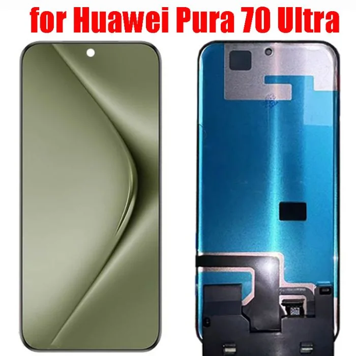 Huawei Pura 70 Ultra Çıtalı Ekran Dokunmatik Mor SOFT OLED Kalite Ekran