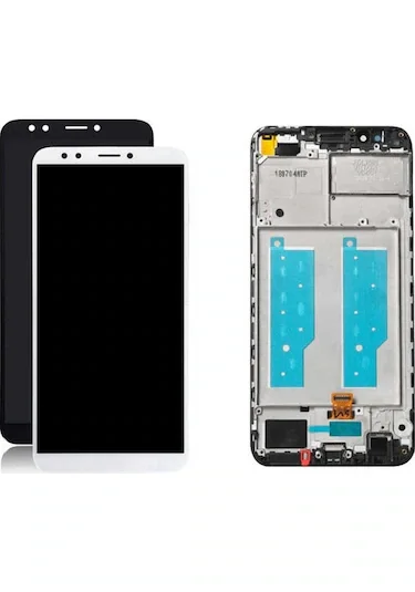 Huawei Y7 2018 Çıtalı Ekran Dokunmatik Beyaz Orijinal