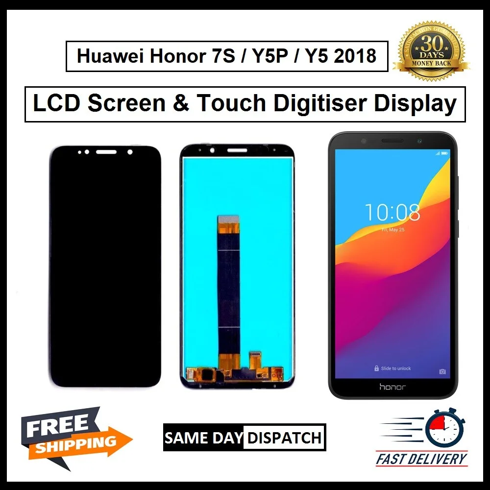 Hwi Y5 2018 Honor 7S Y5P Oca Dokunmatik Siyah