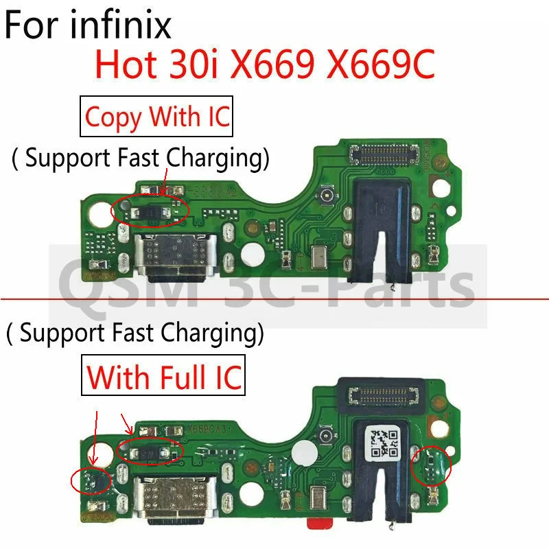 Infinix Hot 30İ X669 Şarj Soketli Mikrofon Bordu
