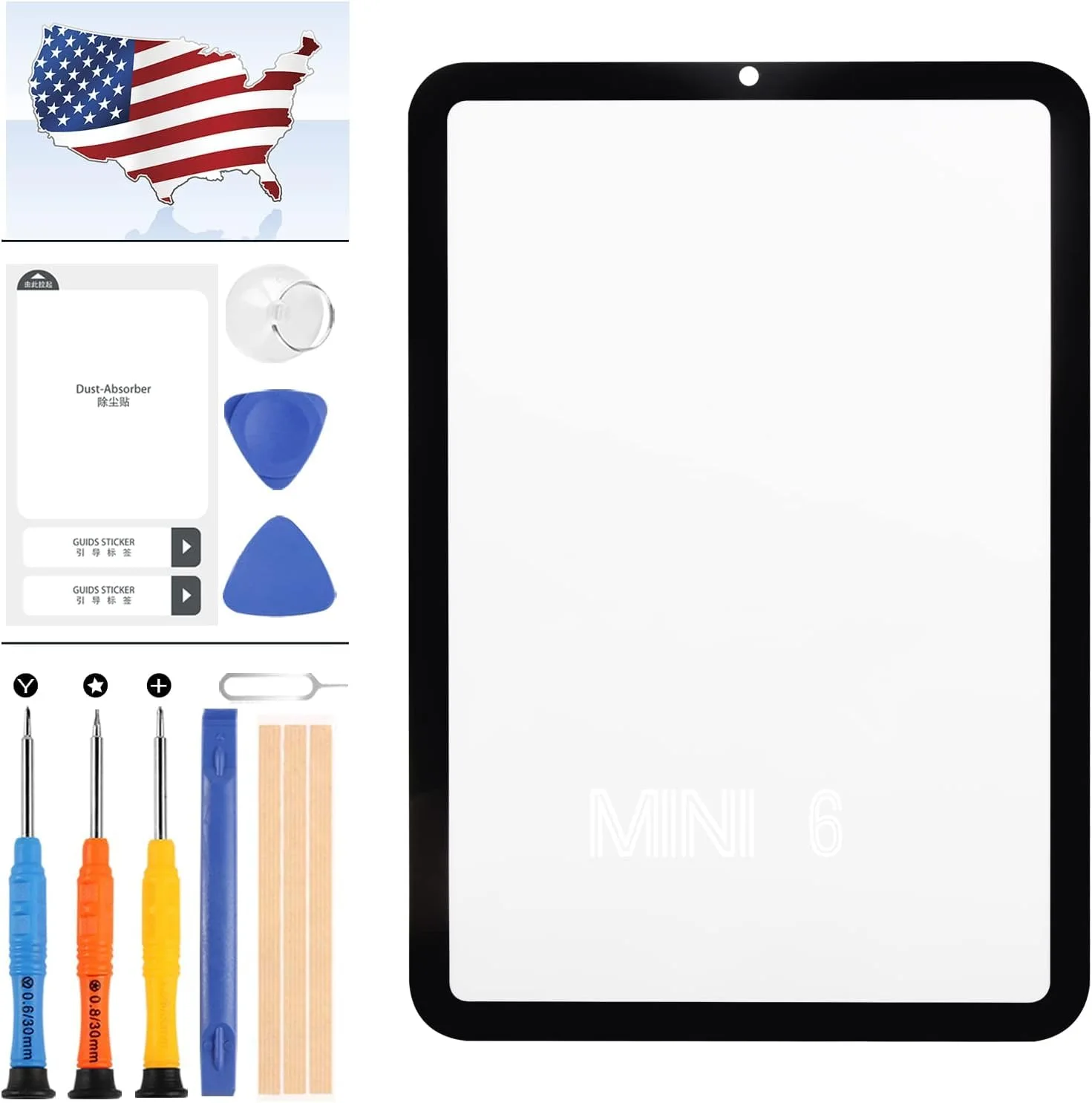 Ipad Mini 6 Ocalı Cam Siyah
