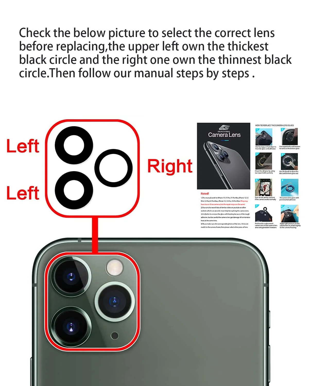 iPhone 11 Pro Kamera Camı