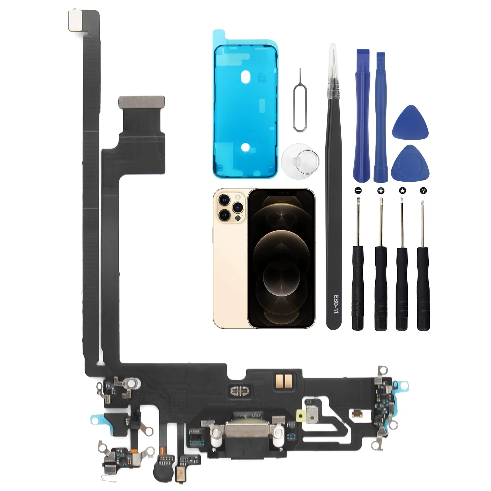 iPhone 12 Pro Max Şarj Soketli Mikrofon Bordu Filmi Orijinal