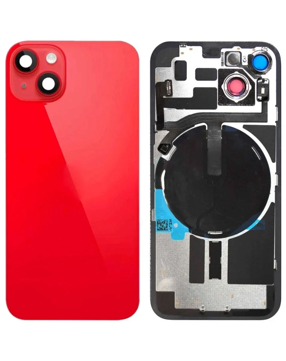 iPhone 14 Plus Uyumlu MAVİ MagSafe Mıknatıslı, NFC ve Flaş Flexli Arka Cam