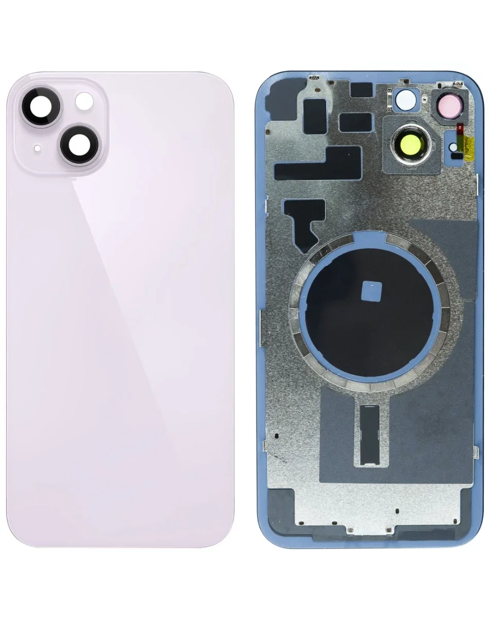 iPhone 14 Plus Uyumlu MOR LOGOLU MagSafe Mıknatıslı Arka Cam