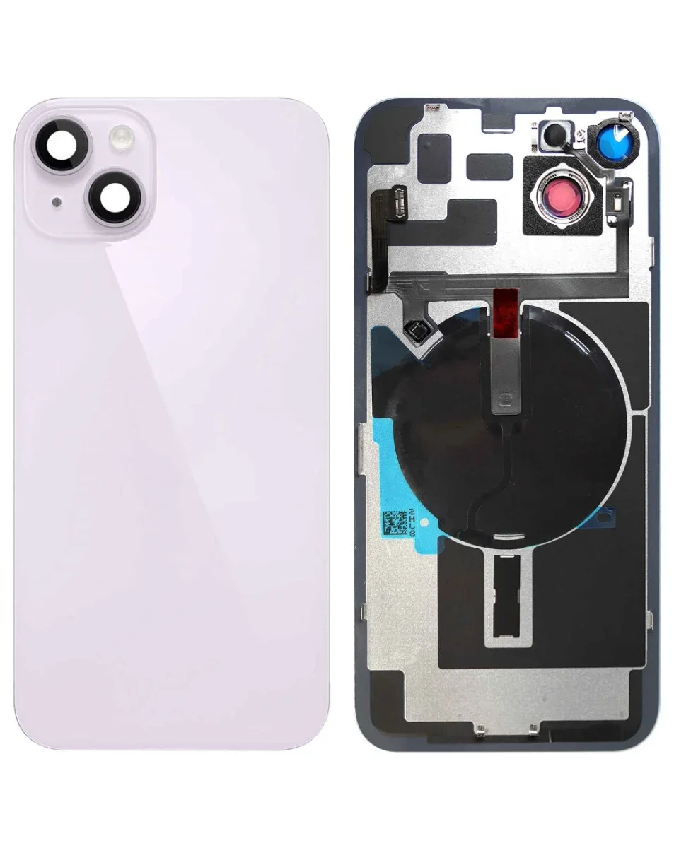 iPhone 14 Plus Uyumlu MOR OEM Pull A Grade MagSafe Mıknatıslı, NFC ve Flaş Flexli Arka Cam