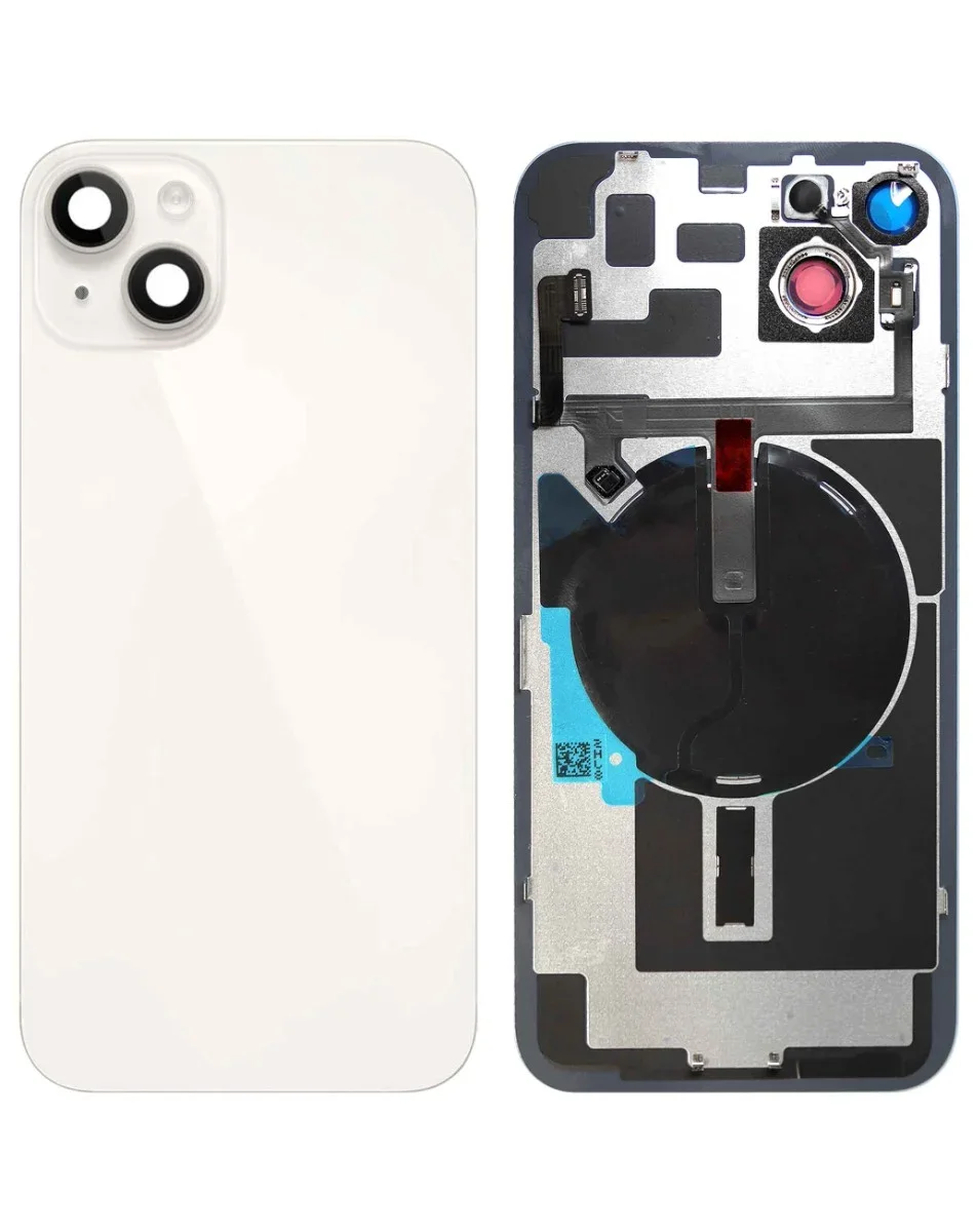 iPhone 14 Plus Uyumlu YILDIZ IŞIĞI LOGOLU MagSafe Mıknatıslı, NFC ve Flaş Flexli Arka Cam