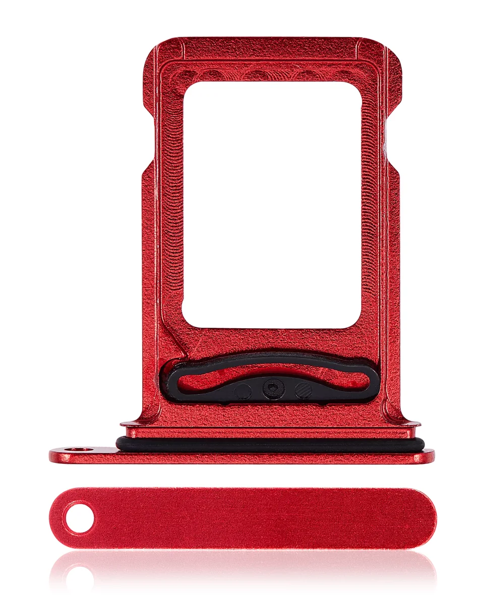 iPhone 14 Sim Kart Tepsisi Kırmızı (Çift Sim)