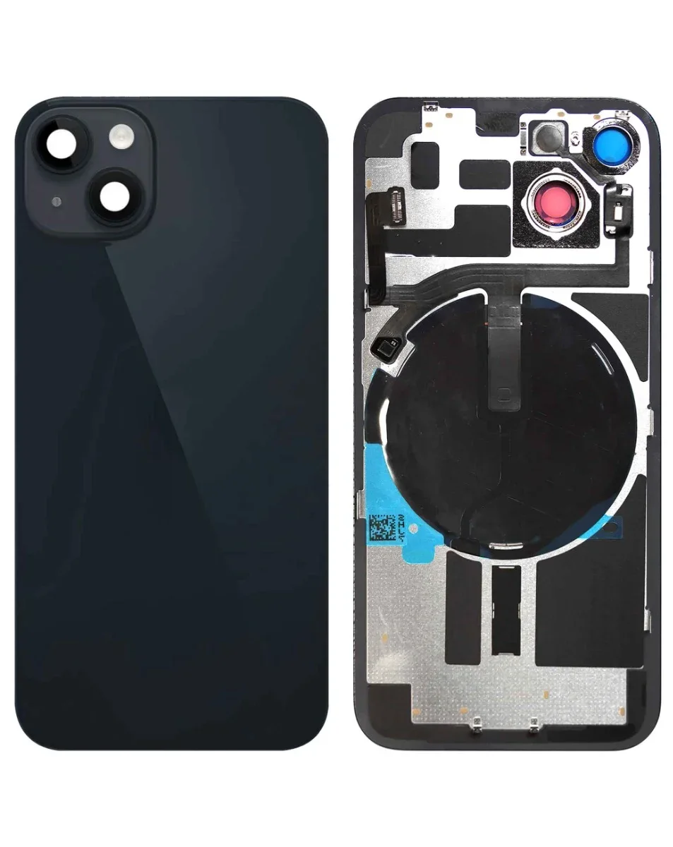 iPhone 14 Uyumlu GECE SİYAHI MagSafe Mıknatıslı, NFC ve Flaş Flexli Arka Cam