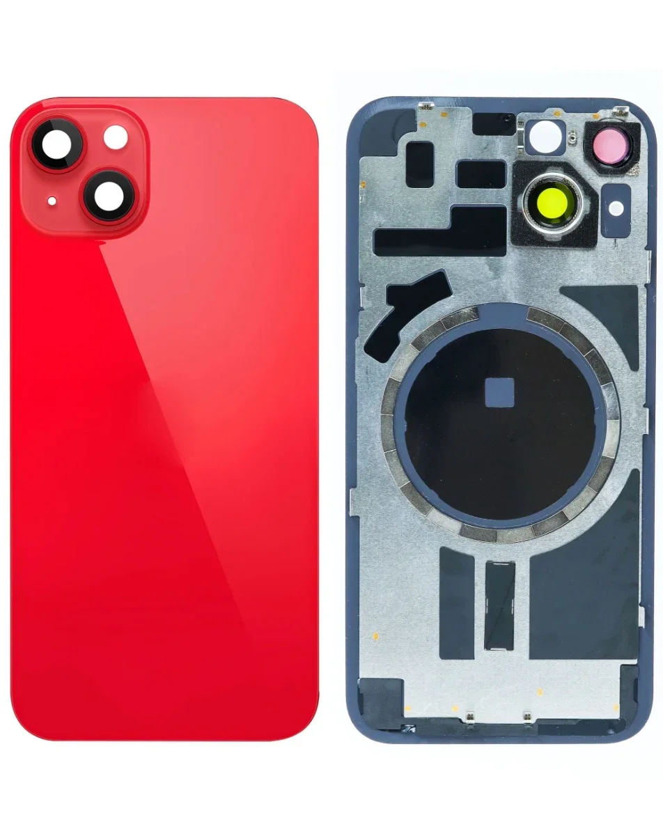 iPhone 14 Uyumlu KIRMIZI LOGOLU MagSafe Mıknatıslı Arka Cam