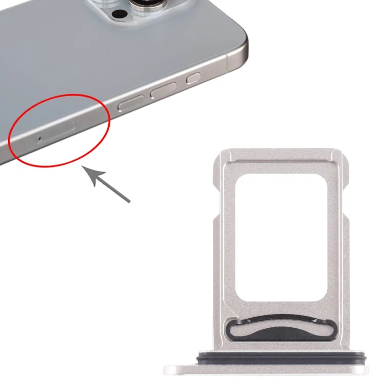 iPhone 15 Sim Kart Tepsisi Beyaz Çift Sim