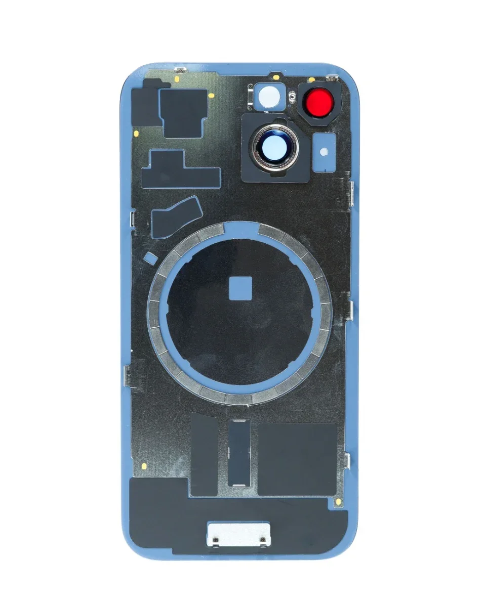 iPhone 15 Uyumlu PEMBE LOGOLU MagSafe Mıknatıslı Arka Cam