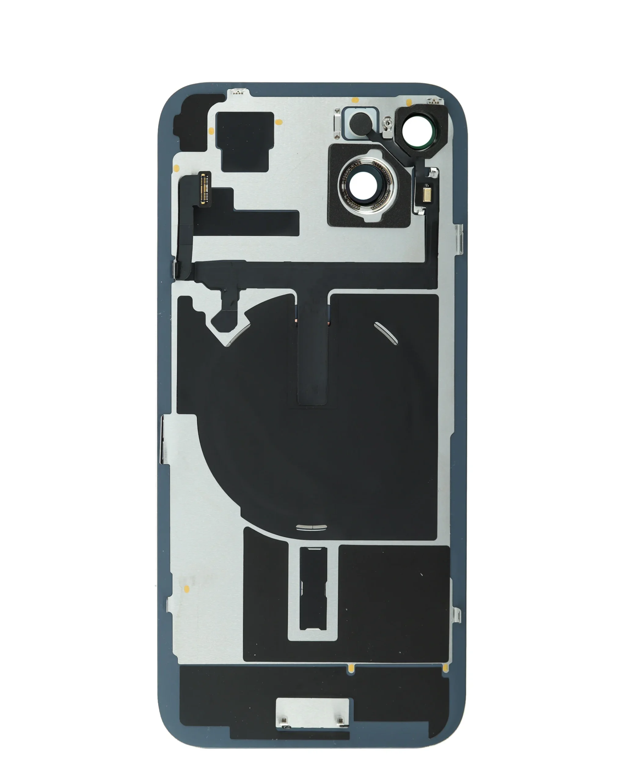 iPhone 15 Uyumlu PEMBE LOGOLU MagSafe Mıknatıslı, NFC ve Flaş Flexli Arka Cam