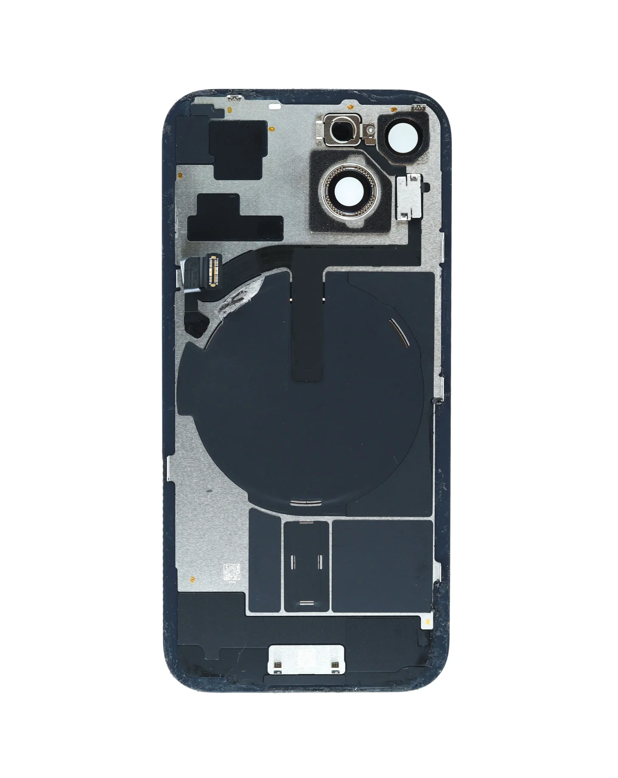 iPhone 15 Uyumlu PEMBE OEM Pull A Grade MagSafe Mıknatıslı, NFC ve Flaş Flexli Arka Cam