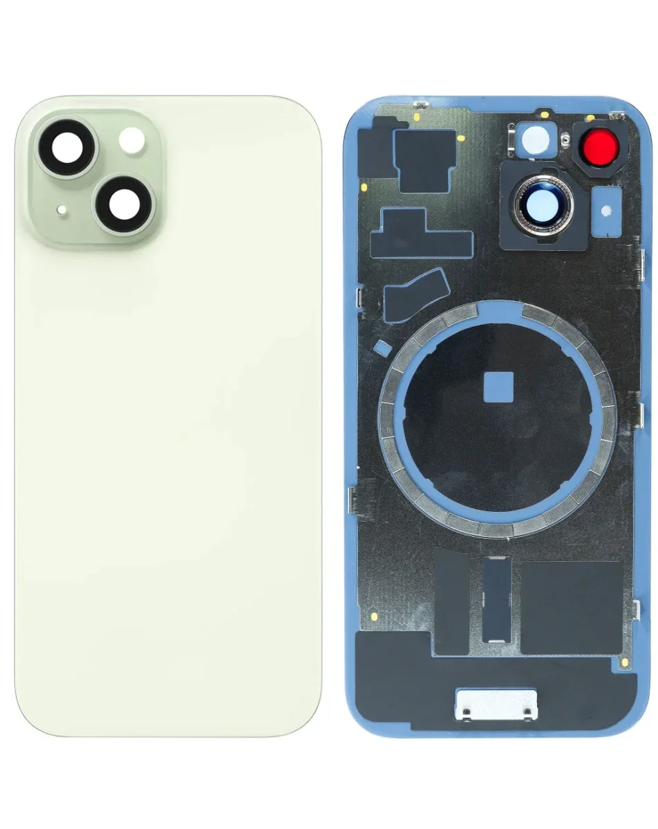 iPhone 15 Uyumlu YEŞİL LOGOLU MagSafe Mıknatıslı Arka Cam
