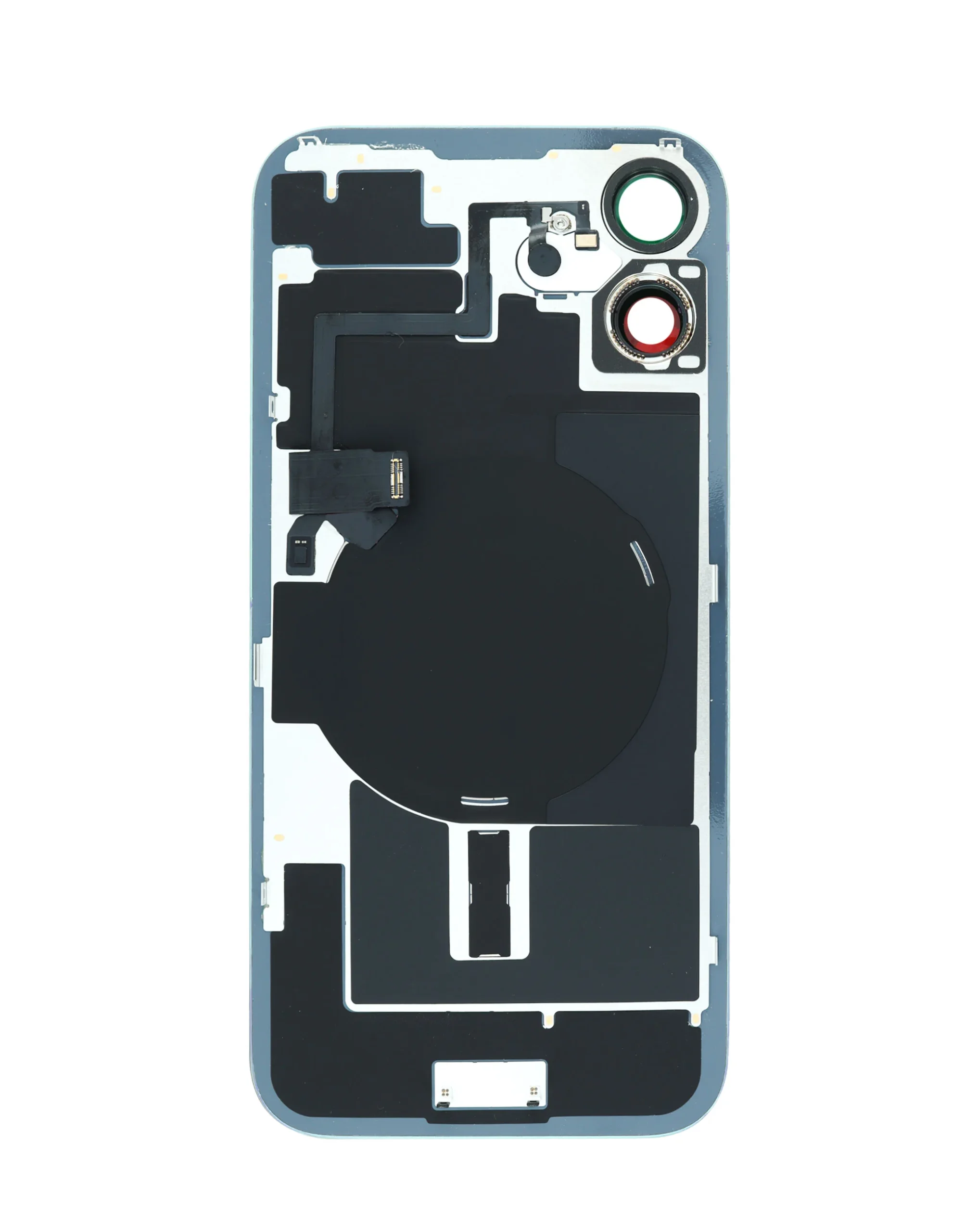 iPhone 16 Plus Uyumlu PETROL YEŞİLİ LOGOLU MagSafe Mıknatıslı, NFC ve Flaş Flexli Arka Cam