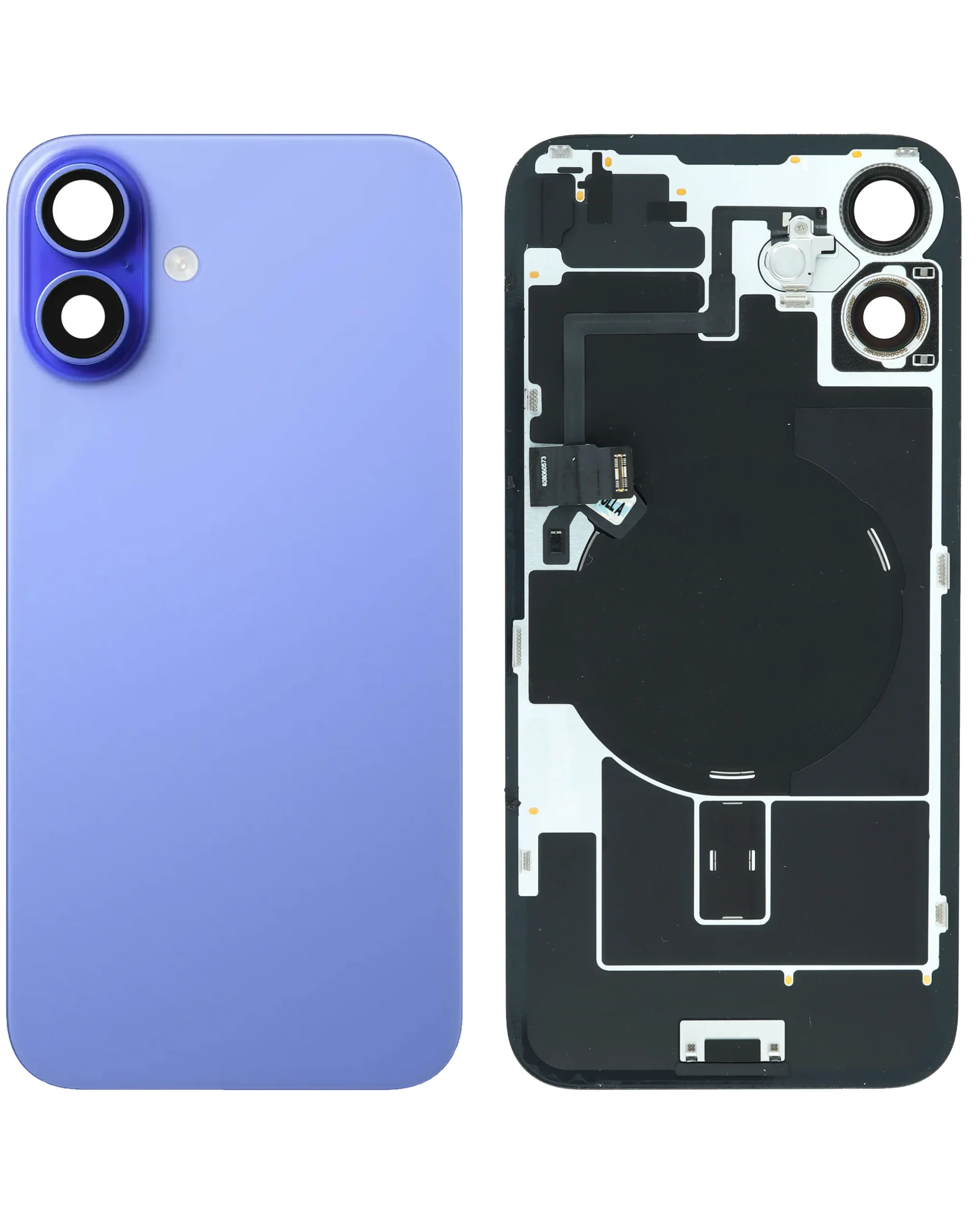 iPhone 16 Plus Uyumlu ULTRAMARİN MAVİ MagSafe Mıknatıslı, NFC ve Flaş Flexli Arka Cam