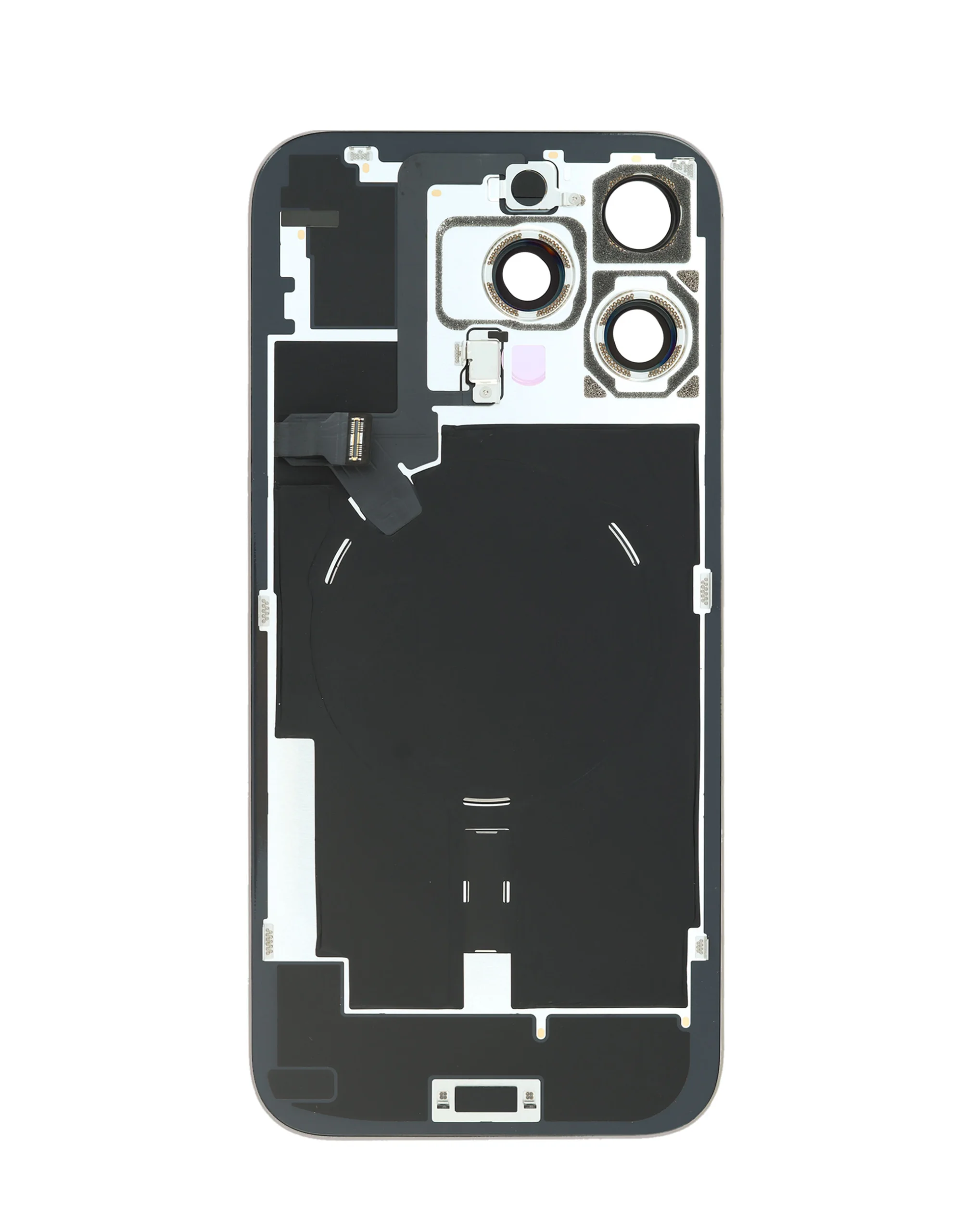 iPhone 16 Pro Max Uyumlu DOĞAL TİTANYUM Service Pack Çerçeveli ve MagSafe Mıknatıslı Arka Cam