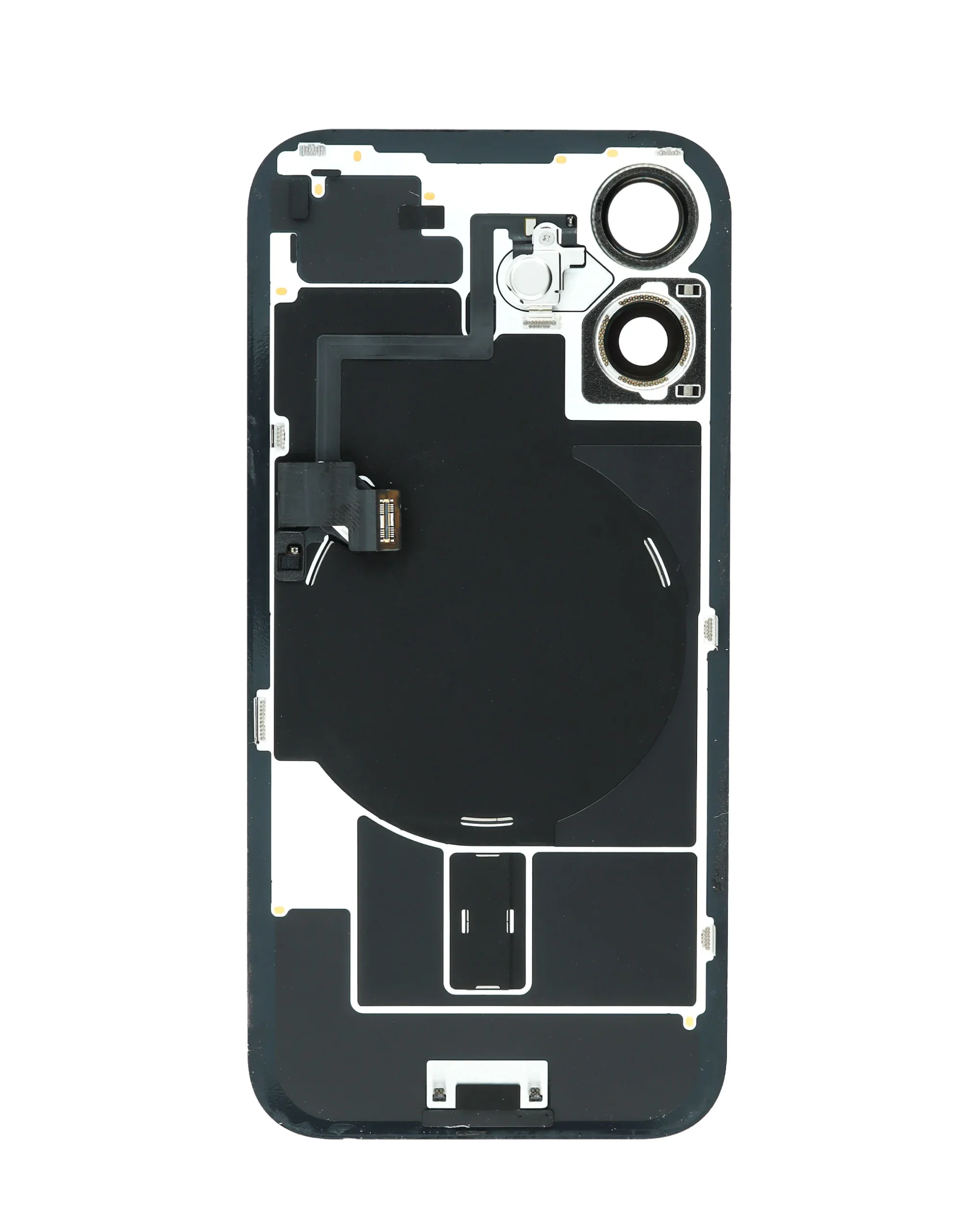 iPhone 16 Uyumlu PEMBE OEM Pull A Grade MagSafe Mıknatıslı, NFC ve Flaş Flexli Arka Cam