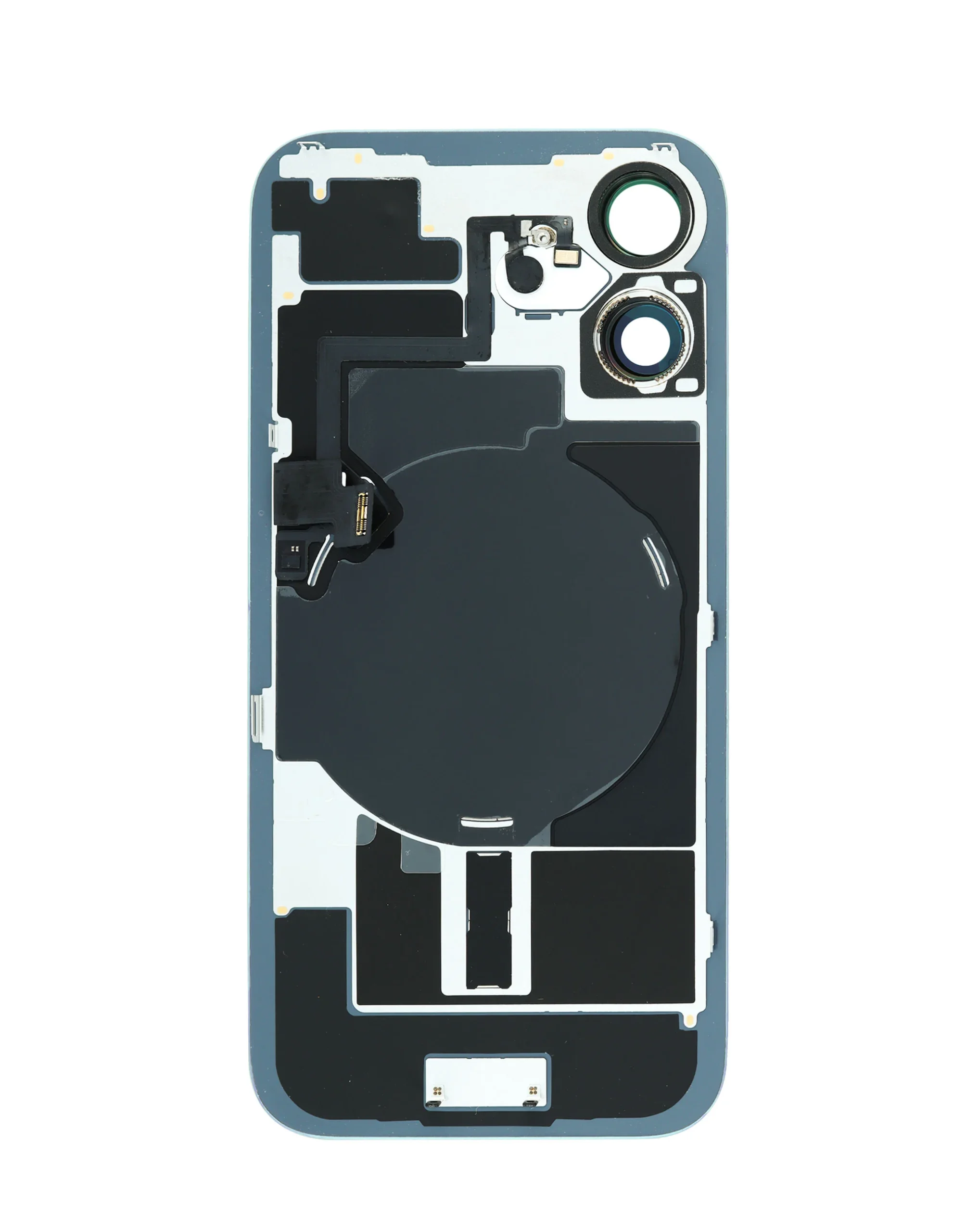 iPhone 16 Uyumlu PETROL YEŞİLİ LOGOLU MagSafe Mıknatıslı, NFC ve Flaş Flexli Arka Cam