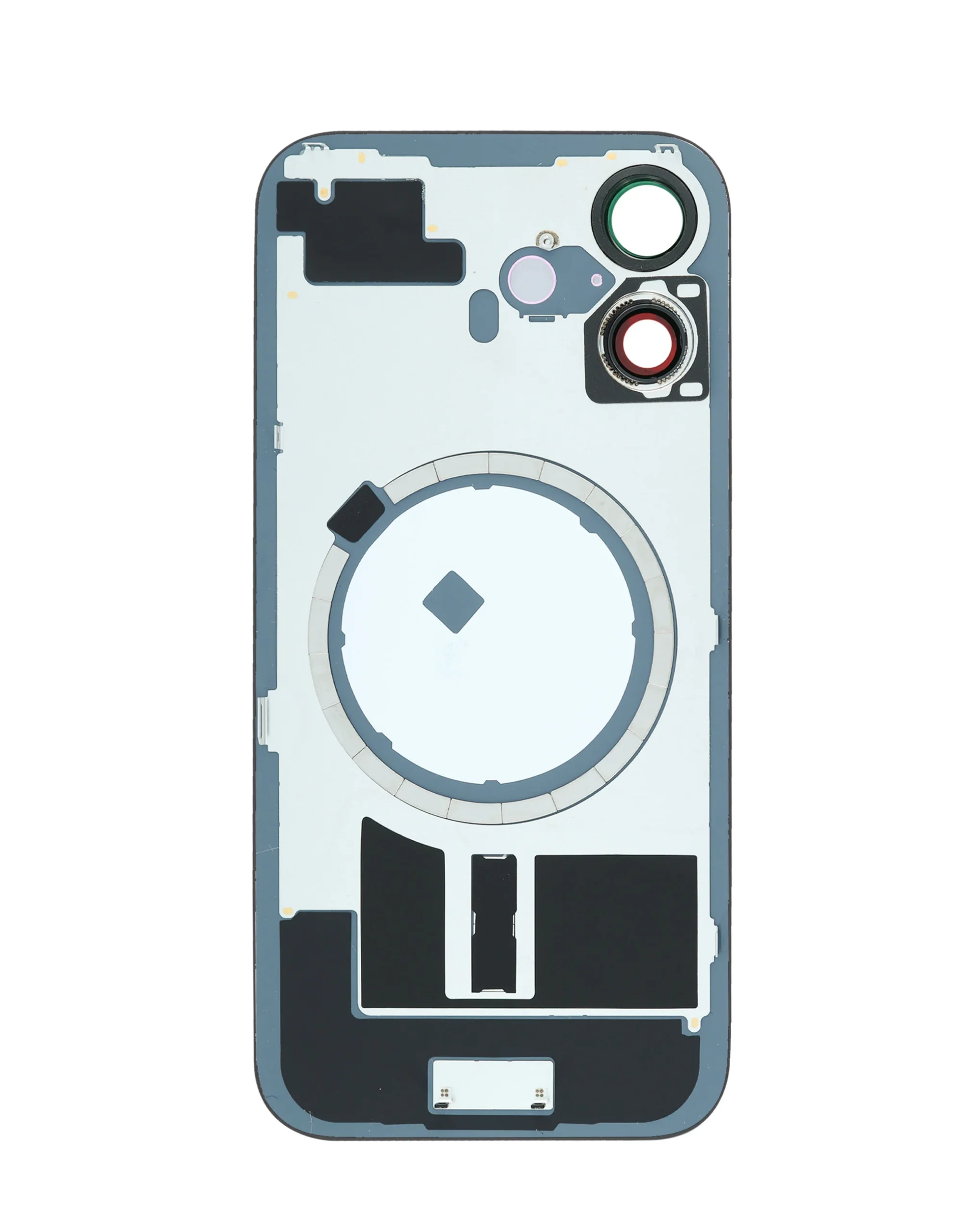 iPhone 16 Uyumlu SİYAH LOGOLU MagSafe Mıknatıslı Arka Cam