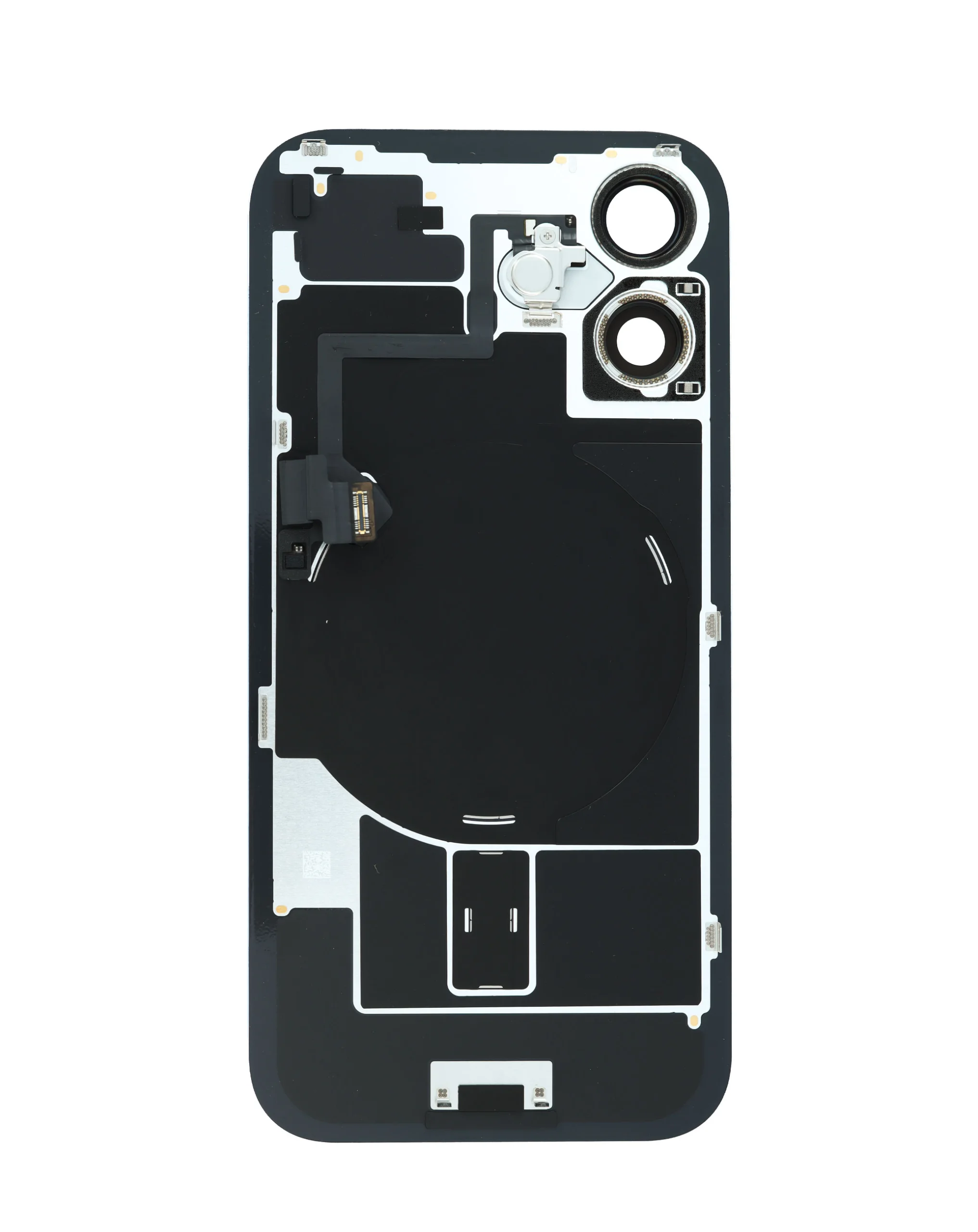iPhone 16 Uyumlu SİYAH TİTANYUM Service Pack Çerçeveli ve MagSafe Mıknatıslı Arka Cam
