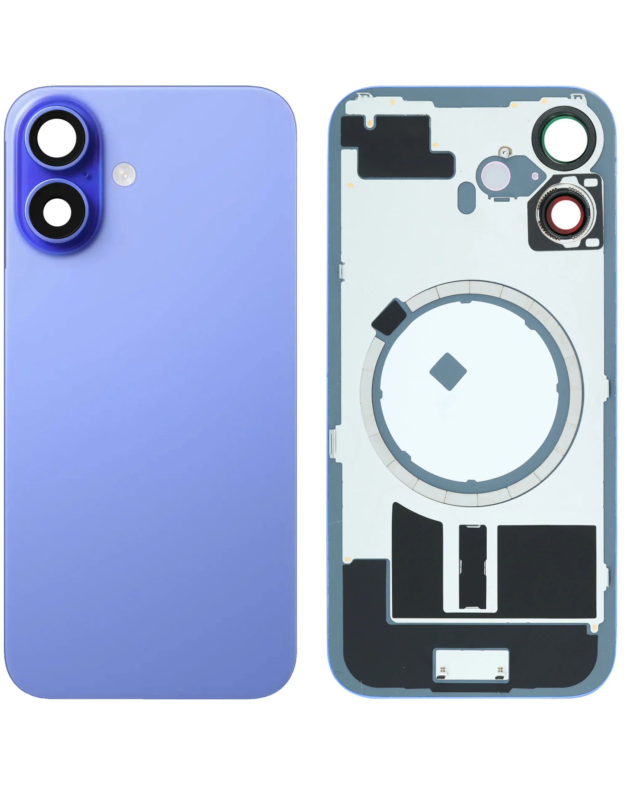 iPhone 16 Uyumlu ULTRAMARİN MAVİ LOGOLU MagSafe Mıknatıslı Arka Cam